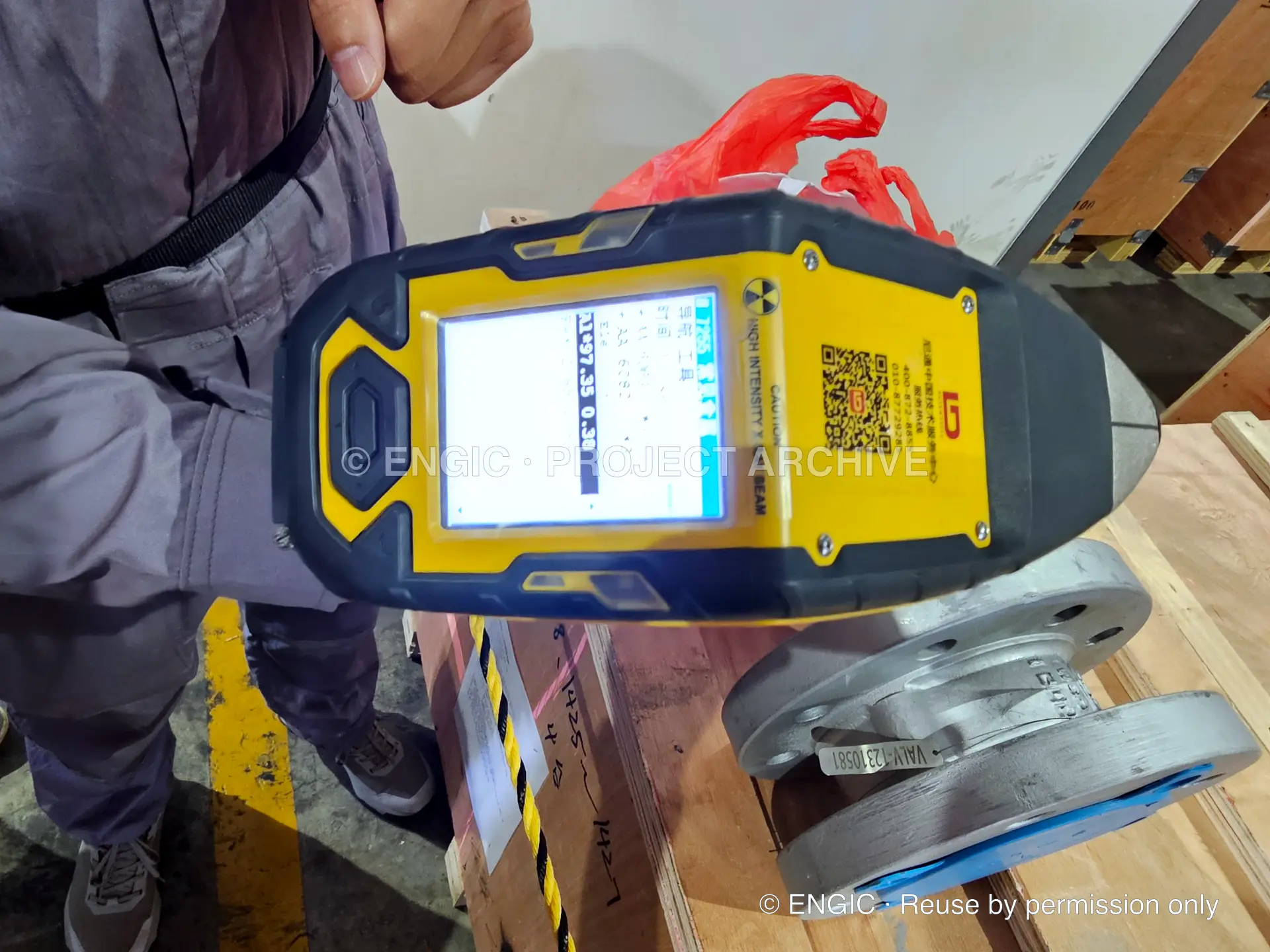 ENGIC-manufactured flanges during inspection and verification, photographed 23 April 2025