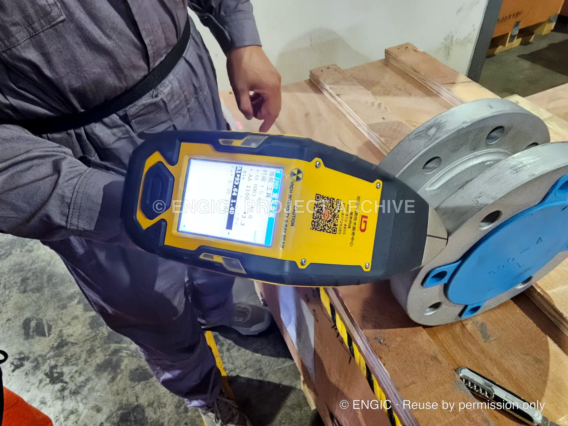 ENGIC-manufactured flanges during inspection and verification, photographed 23 April 2025
