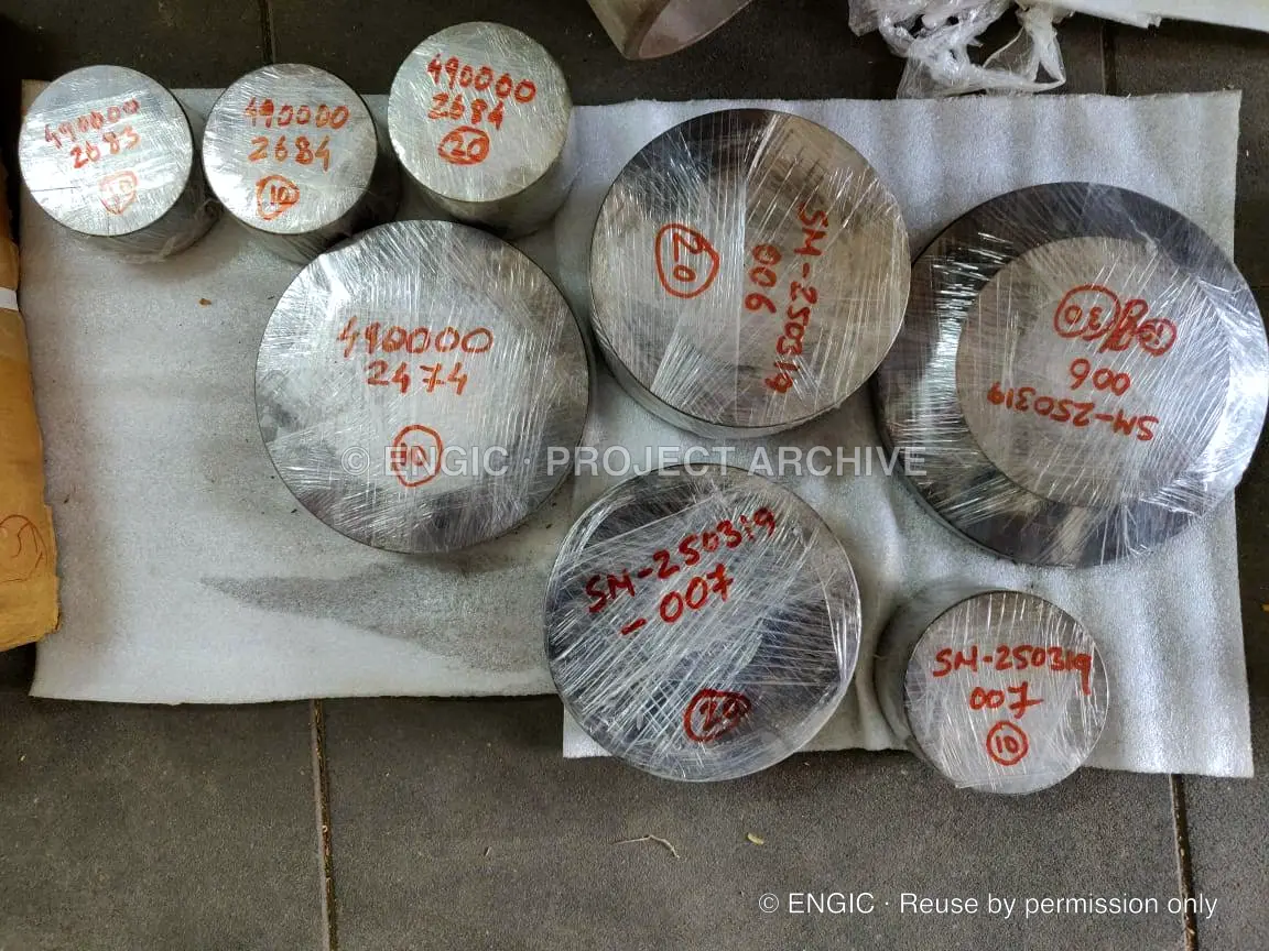 Wrapped circular components with handwritten identification marks