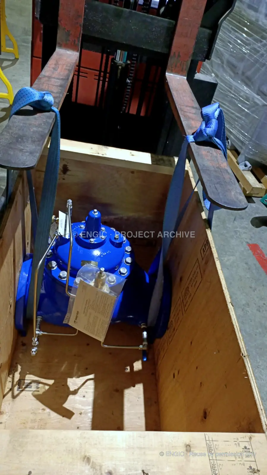Sourced industrial valves prepared for packing and dispatch