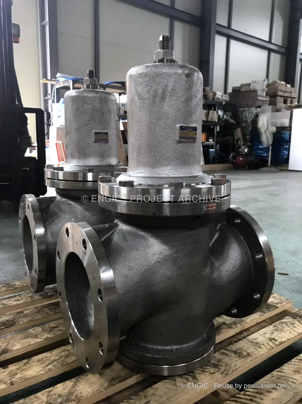 Sourced industrial valves photographed for the project archive
